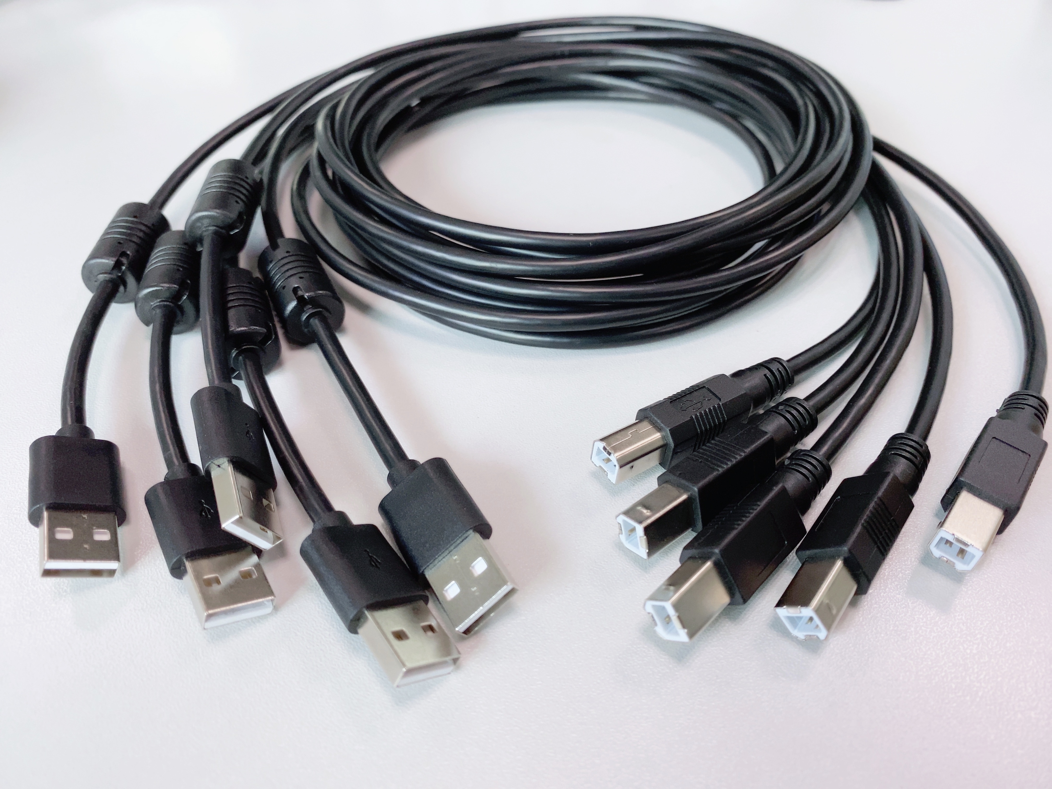 Cable USB personalizado A a B macho para equipo de escáner de impresora