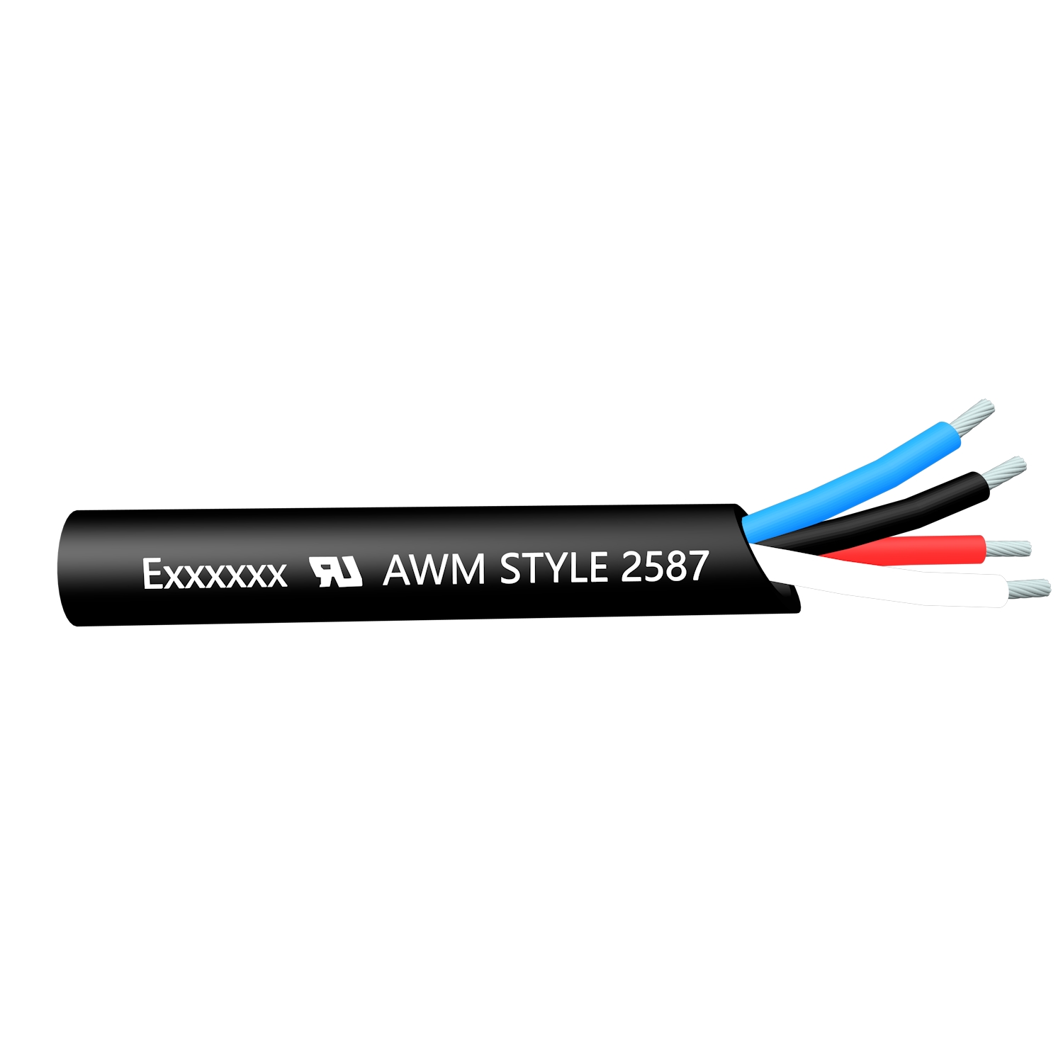 Cable de control blindado flexible de núcleos múltiples UL2587 90 ℃ 600V