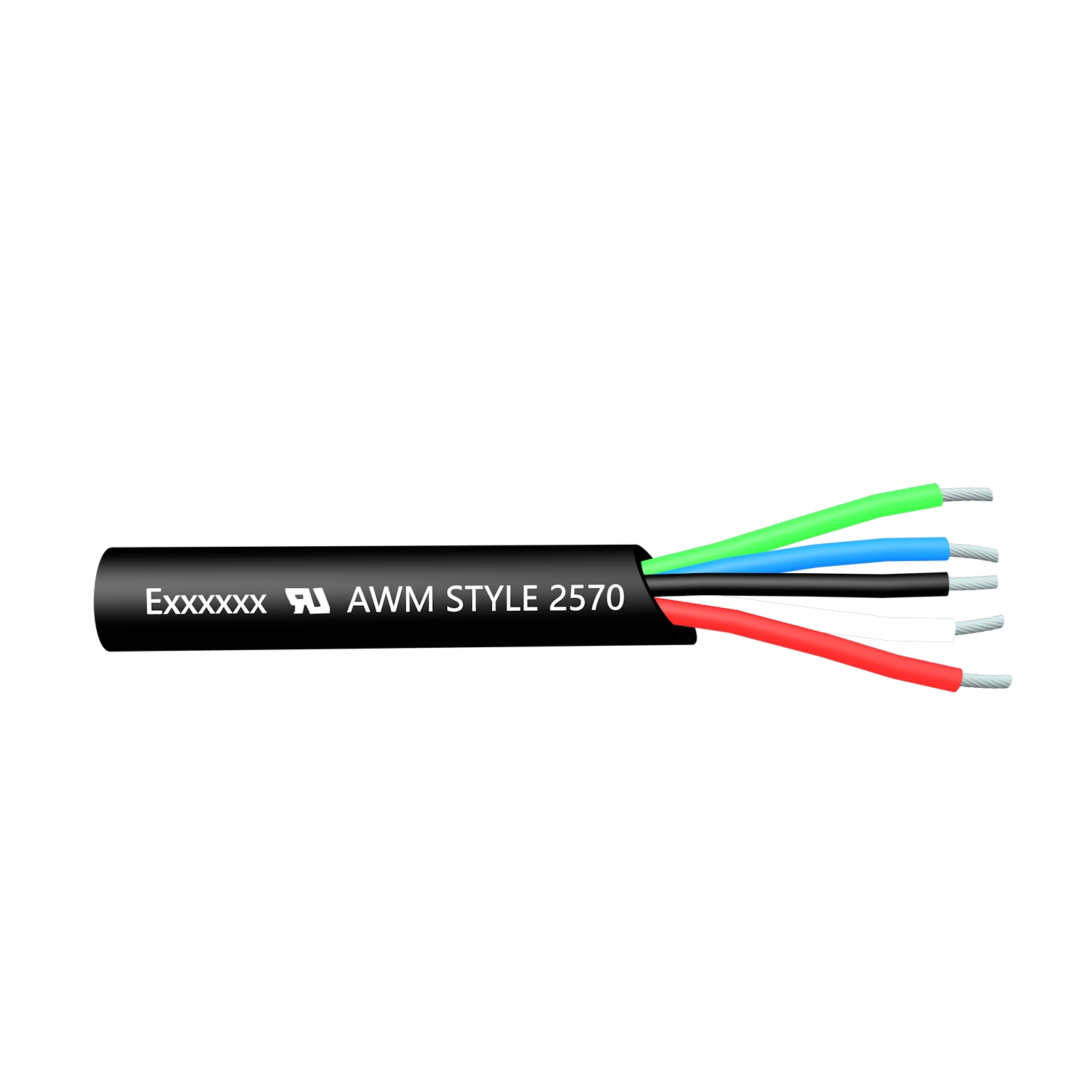 AWM 2570 Cable multiconductor de PVC de 80 ℃ 600 V con UL cUL RoHS