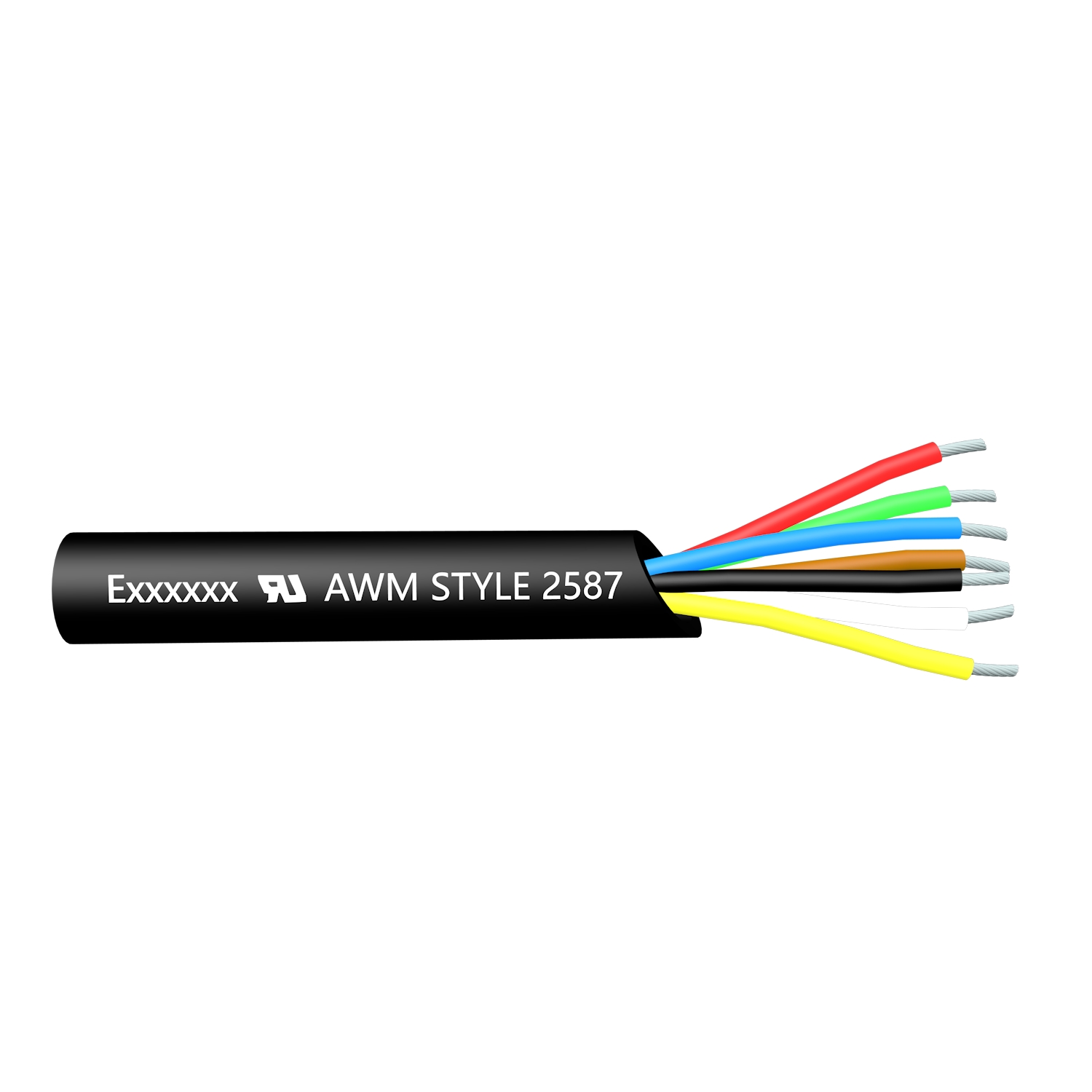UL2587 Cable PVC 20/22/24 / 26AWG Núcleo Alambre 90 ℃ 600V VW-1 FT1